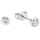 Amor Paar Ohrstecker »9062263« Made in Germany - mit Zirkonia (synth.), 27404318-0 silberfarben-weiß + kristallweiß),