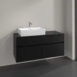 Villeroy & Boch Waschtischunterschrank 4 Auszüge 120 x 54,8 x 50 cm Schwarz