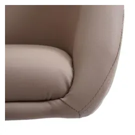 Mendler 6er-Set Esszimmerstuhl HWC-F19, Drehstuhl Loungesessel, höhenverstellbar ~ taupe