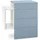 Vladon Nachtschrank Queens 60 x 63 x 36 cm Blau/Petrol