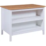 Interlink Kücheninsel Julina 124 x 75 x 82 cm Weiß