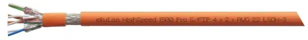 EKU Datenkabel Cat7A LS0H-3 orange Dca ekuLanHighSpeed1500pro S/FTP 4P22 TR1000