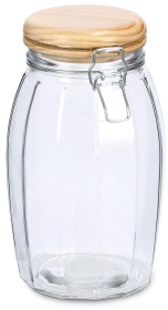 Zeller Vorratsglas mit Bügelverschluss, Vorratsglas mit Bügelverschlussdeckel im Landhaus-Stil, Maße (Ø x H): 133 x 230 mm, 1850 ml