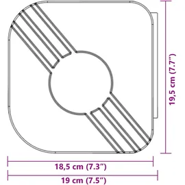 vidaXL Markise Einziehbar 5 x 3 m blau