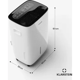 Klarstein DryFy Connect 60 Luftentfeuchter, WiFi Kompression 60l/d 45-65m2, Weiß