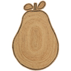 Ferm Living - Juteteppich geflochten, Birne / natur