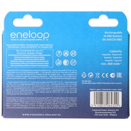 Panasonic eneloop (Gen 5) Micro AAA NiMH 800mAh, 8er-Pack (BK-4MCDE/8BE)