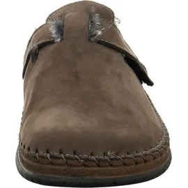 ROHDE Herren Pantoffel Hausschuh Leder Warmfutter Alassio 6790, Größe:41 EU, Farbe:Braun