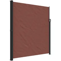 vidaXL Seitenmarkise Ausziehbar 220 x 500 cm Braun Polyester
