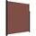 vidaXL Seitenmarkise Ausziehbar 220 x 500 cm Braun Polyester