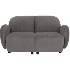 Mendler 2er-Sofa Chenille 2-Sitzer Grau