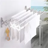 LLLD Extendable Wand Wäschetrockner Ausziehbarer Wandtrockner Wäschetrockner Indoor & Outdoor Balkon Terasse Tragkraft 22 Kg (Size : 50cm/19.7inch)