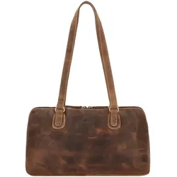 Greenburry Vintage Schultertasche S Leder 37 cm  braun