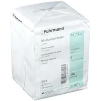 FUHRMANN GMBH Mullkompressen 10x10cm unsteril 8-fach