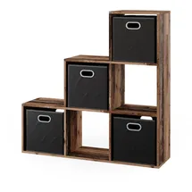 Vicco Treppenregal 107,2 x 107,8 x 29 cm Braun