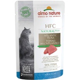 Almo Nature HFC Natural Plus Atlantik Thunfisch Katzenfutter nass für Katzen - Atlantikthunfisch 55g x 55 g