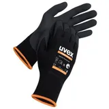 Uvex athletic lite xt Montagehandschuh touchscreenfähig - 10 Paar schwarz/orange 10 - 6002610 - schwarz/orange