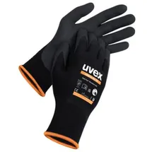 Uvex athletic lite xt Montagehandschuh touchscreenfähig - 10 Paar schwarz/orange 10 - 6002610 - schwarz/orange
