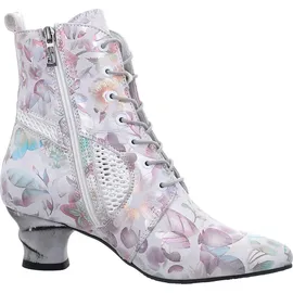 SIMEN Schnürstiefeletten Damen Weiß 37