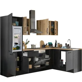 BASIC by Balculina Winkelküche L-Form 270 x 175 cm schwarz