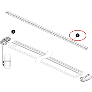 Thule Evo Schnellzugriff-ersatzgummi - Black - One Size