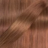 hair2heart Echthaar-Extension Premium Echthaartresse #8/03 Hellblond Natur-Gold 40cm braun