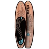 Runga-Boards SUP-Board KEKENO LIGHT Hard Board Stand Up Paddling SUP, Allrounder, (Set 9.6, Inkl. coiled leash & 3-tlg. Finnen-Set) 9.6