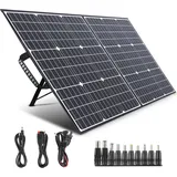 SWAREY 100W Solar Ladegerät Solar Panel Solarpanel Ladegerät Stromversorgung Akkuladegerät Power Bank mit DC, QC3.0, USB-C PD und 5V / 2.4A USB-...