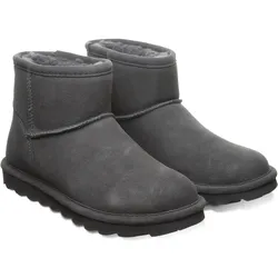 Winterboots BEARPAW "Alyssa", Damen, Gr. 40, grau, klassisch, Schuhe, Schlupfstiefel mit wasserabweisender NeverWet Imprägnierung