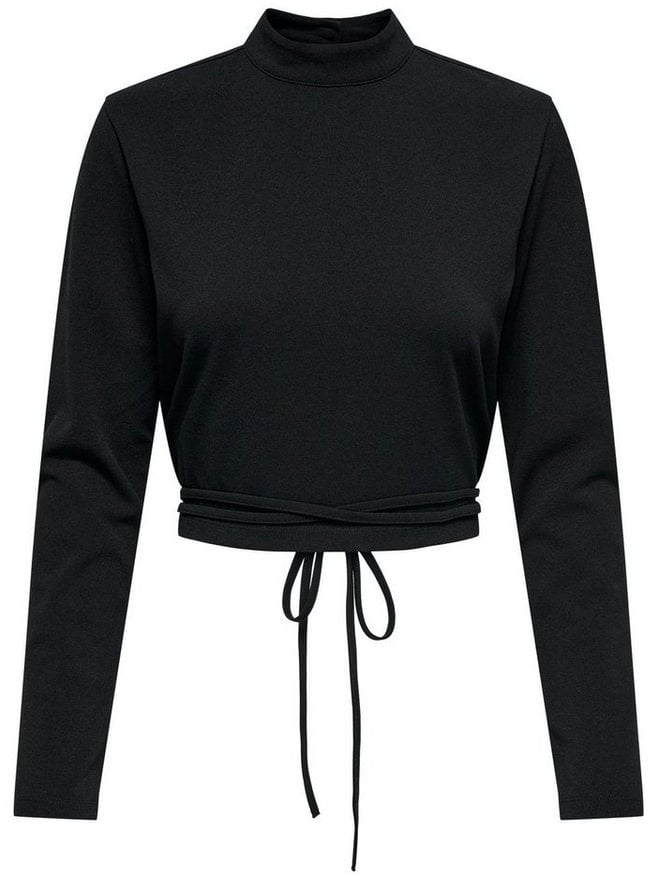 JACQUELINE de YONG T-Shirt Longsleeve Oberteil Shirt Cropped Rückenfrei JDYGEGGO 5566 in Schwarz-2 schwarz XL (42)