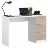 Parisot Schreibtisch, Parisot, Essential 121,2 x 55 x 74,5 cm - Weiß
