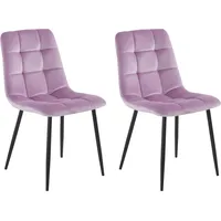 Home Affaire Esszimmerstuhl »Parma«, (Set), 2 St., Samtstoff, Bezug