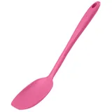 KOCHBLUME Soßenlöffel L | Premium-Silikon & BPA frei| Hitzebeständig | Spülmschinenfest | 30cm | Farbe: pink