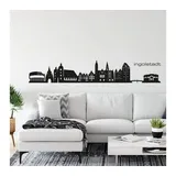 wall-art Wandtattoo »XXL Stadt Skyline IngolBayern 120cm«, (1 St.), selbstklebend, entfernbar, schwarz