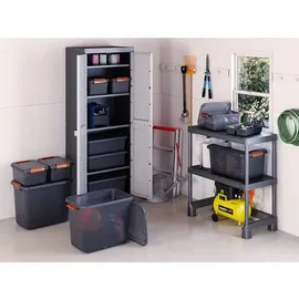 KIS Aufbewahrungsbox K Latch stapelbar (B x H x T) 590 x 450 x 390 mm Rauchgrau, Transluzent 1 St.