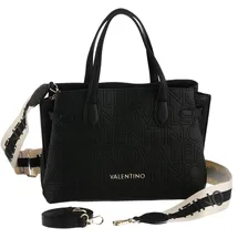 Valentino Pansy Shopper Polyurethan Black