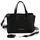 Valentino Pansy Shopper Polyurethan Black