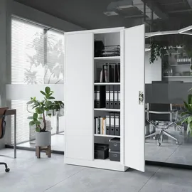 Jan Nowak C001 Aktenschrank 185 x 90 x 40 cm weiß