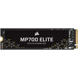 Corsair MP700 Elite SSD - 1TB PCIe 5.0 x4 NVMe Gen5 NH (1000 GB, M.2 2280 - Kompatibel mit DirectStorage – Schwarz