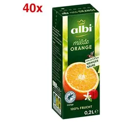 albi® milder Orange Fruchtsaft 40 x 0,2 l