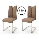 MCA Furniture Artos 2 St. Kunstlederbezug cappuccino