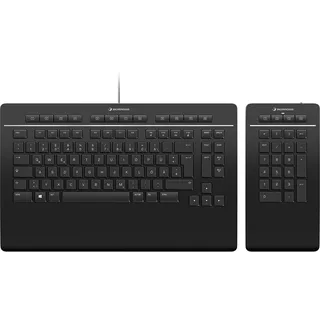 3Dconnexion Keyboard Pro with Numpad Tastatur Schwarz