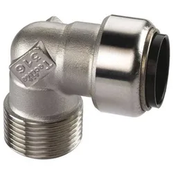 Edelstahl Steckfitting Tectite Übergangswinkel 90° Außengewinde 28 mm - 1