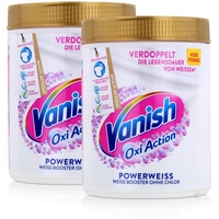 Vanish Oxi Action Wäsche Powerweiss ohne Chlor 1125g Pulver (2er Pack)