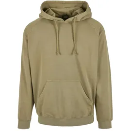 URBAN CLASSICS Overdyed Kapuzenpullover Green Khaki M