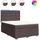 vidaXL Boxspringbett 140 x 200 cm Dunkelbraun