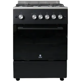 GASLINE Gas Standherd SHGG6060FGWB 60cm Gasbackofen mit Thermostat, Grill und Umluft Erdgas LPG