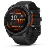 Garmin fenix 8 AMOLED 47 mm schwarz / schiefergrau mit QuickFit Silikon-Armband 22 mm