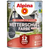 Alpina Wetterschutzfarbe Anthrazitgrau 2,5 l