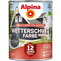 Alpina Wetterschutzfarbe Anthrazitgrau 2,5 l